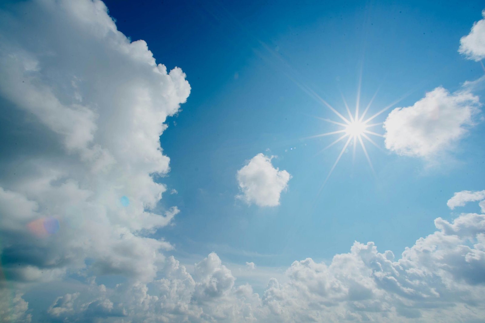 Blue sky with clouds